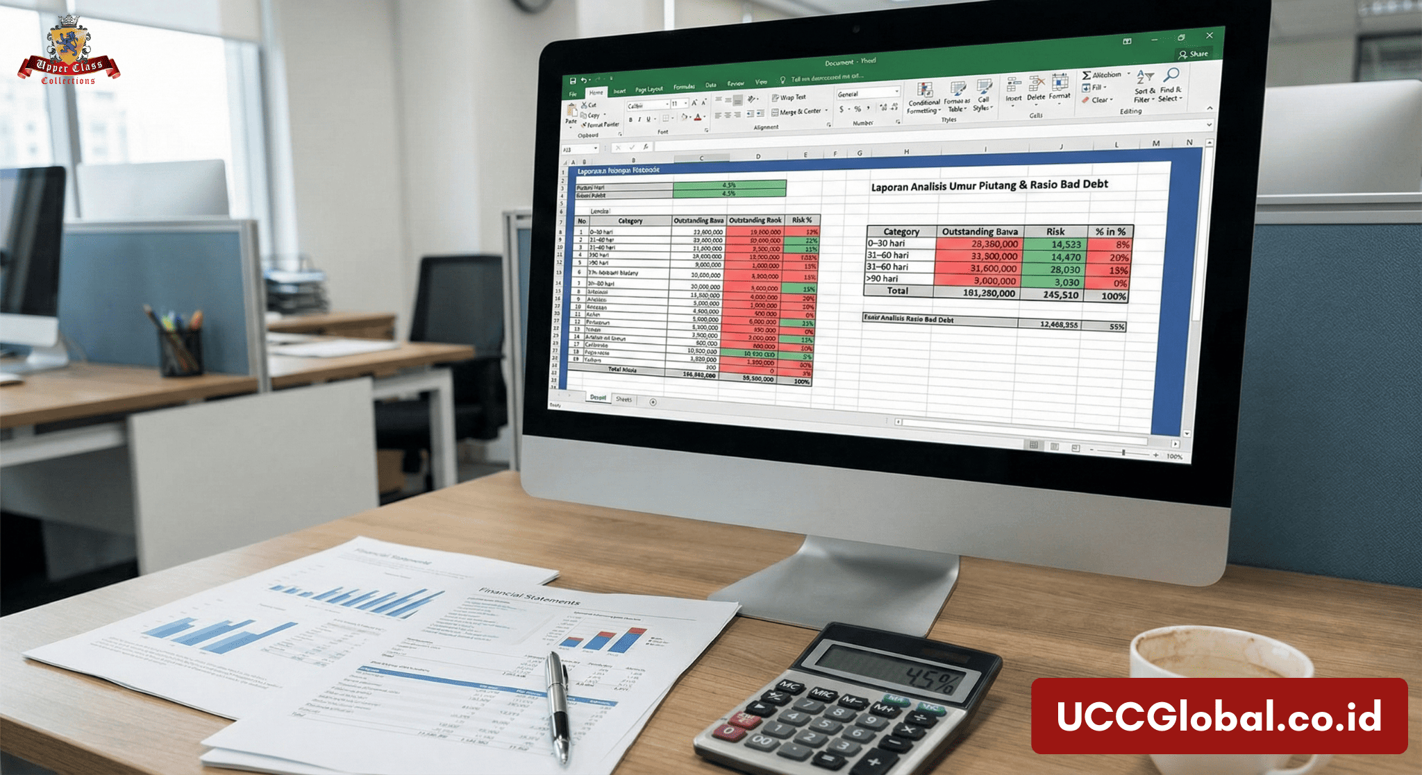 mengukur rasio piutang tak tertagih