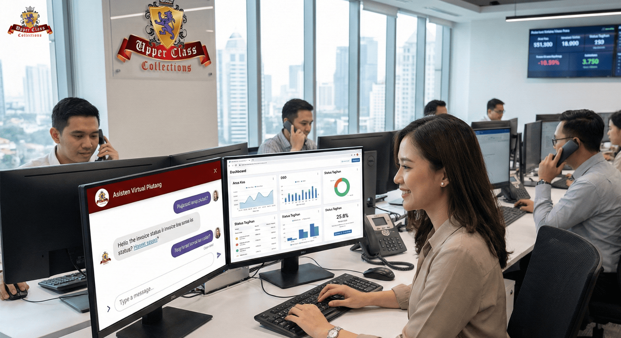 memanfaatkan chatbot dan asisten virtual untuk pembaruan status piutang