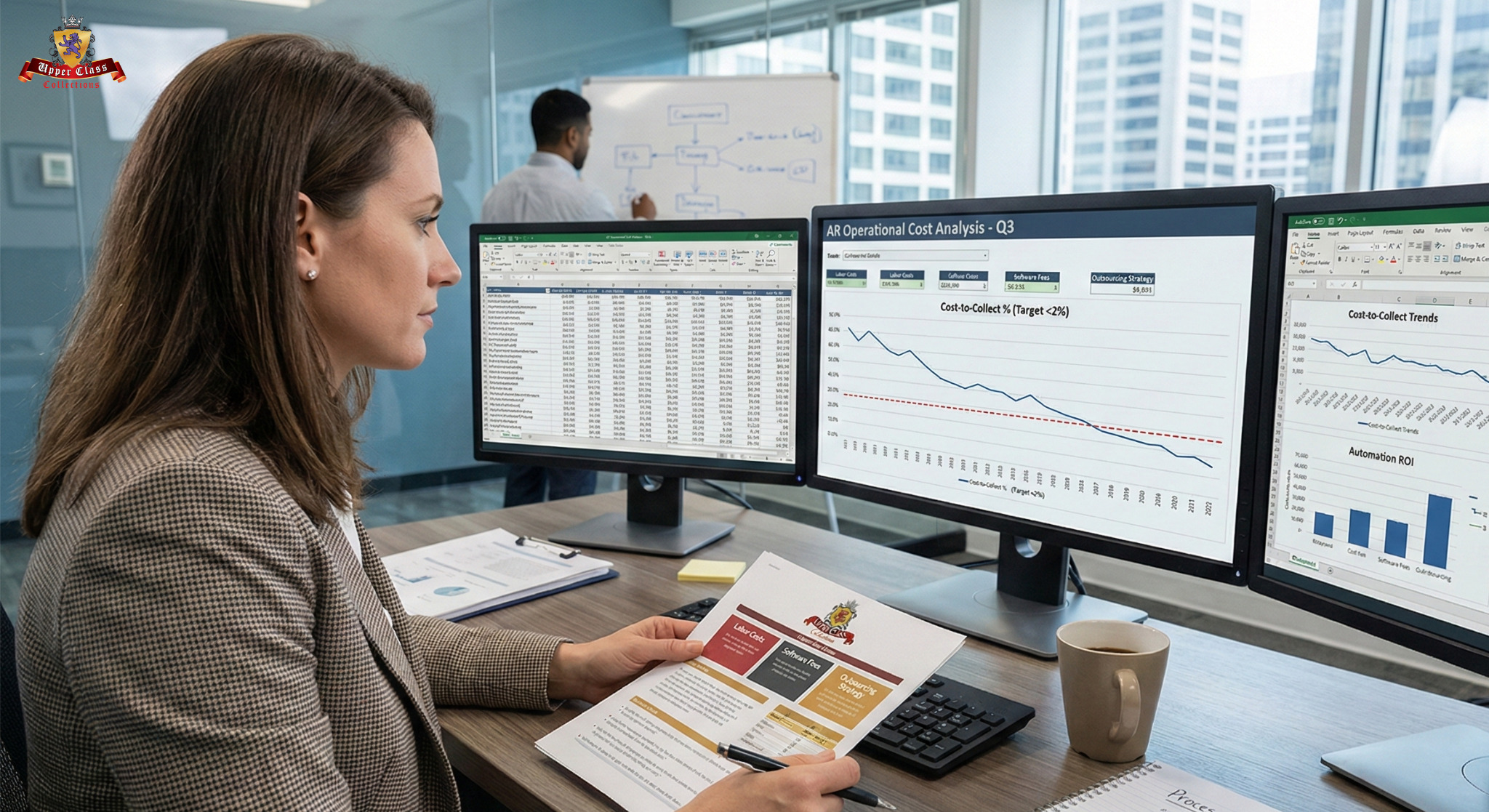 menilai dan mengurangi biaya operasional departemen piutang internal